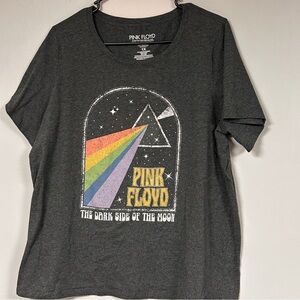 Pink Floyd  1XL‎ Dark Side of The Moon Rock Band Prism Gray Shirt 1X